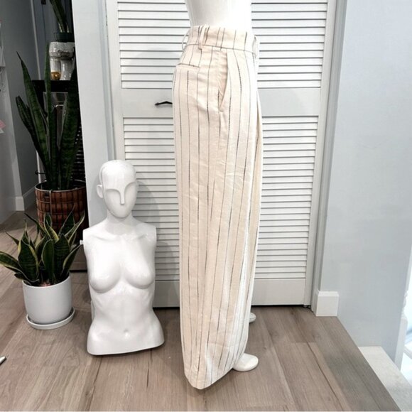 Linen Blend Wide Leg Baggies - Picture 3 of 16